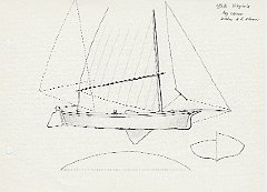 139 USA Virginia - log canoe anche a 2 alberi